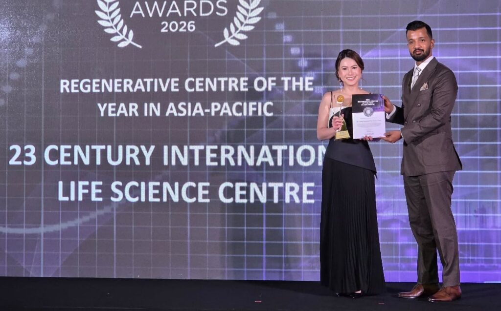 23CがRegenerative Centre of the Year in Asia-Pacificを受賞